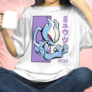 Mewtwo Cute T-shirt Power Cat Shirt